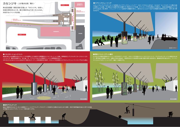 鶴川駅活用アイディアレイアウト